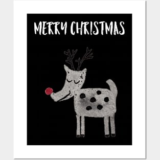 Christmas reindeer Posters and Art